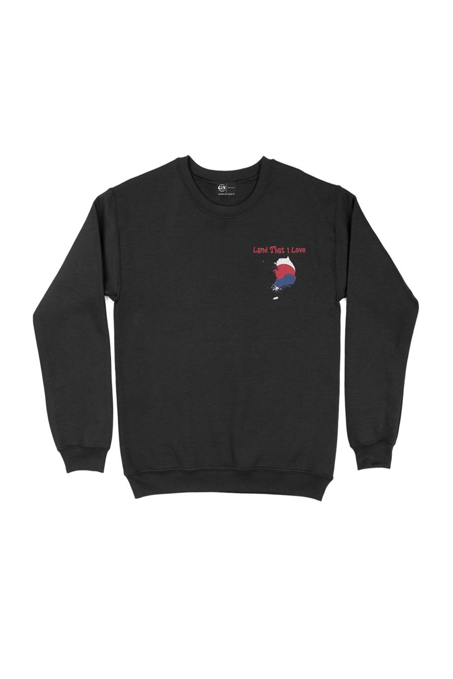 Land That I Love Güney Kore Cep Tasarım Baskılı Sweatshirt Land That I Love Güney Kore Cep Tasarım Baskılı Sweatshirt - Ücretsiz Kargo