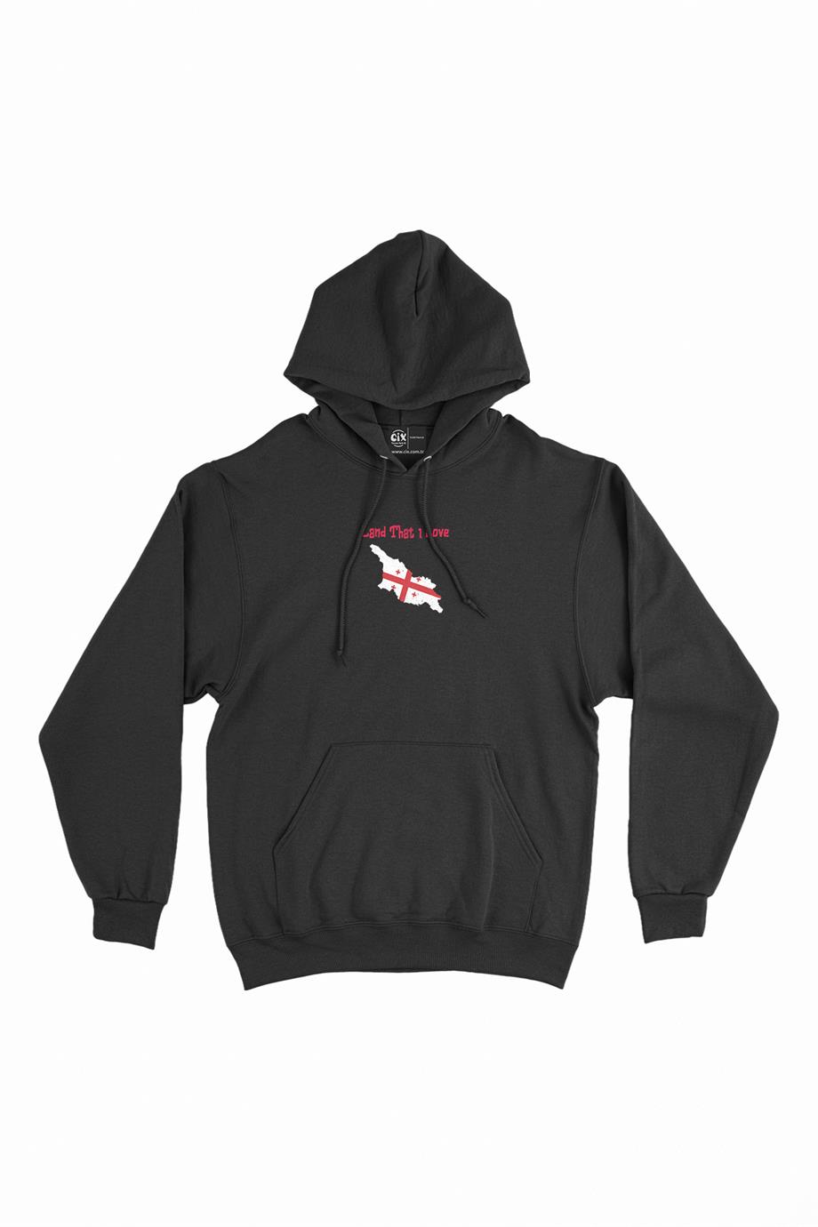 Land That I Love Gürcistan Minimal Kapşonlu Sweatshirt Hoodie Land That I Love Gürcistan Minimal Kapşonlu Sweatshirt Hoodie - Ücretsiz Kargo