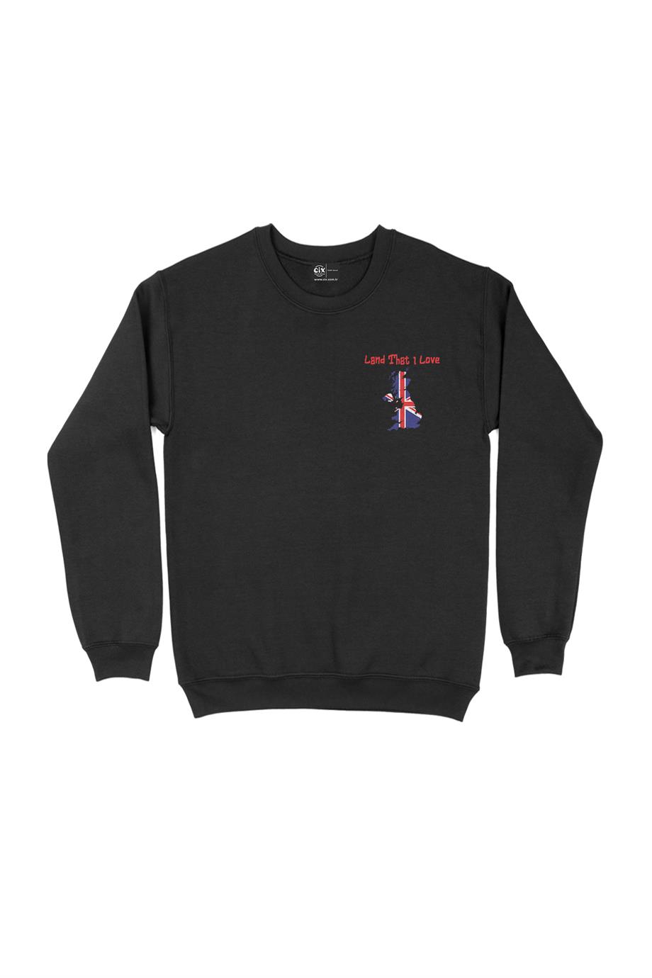 Land That I Love İngiltere Cep Tasarım Baskılı Sweatshirt Land That I Love İngiltere Cep Tasarım Baskılı Sweatshirt - Ücretsiz Kargo