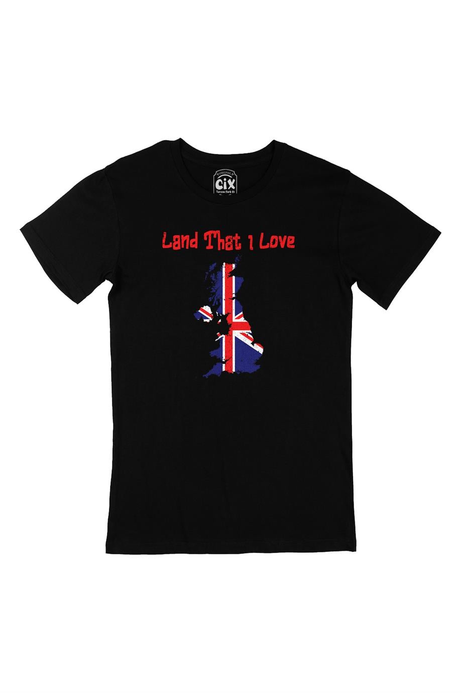 Land That I Love İngiltere Siyah Tişört