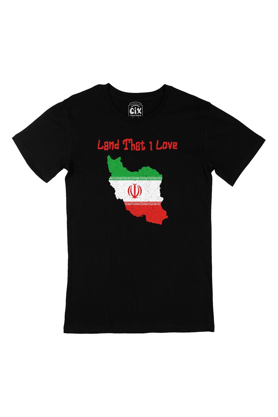 Land That I Love İran Siyah Tişört