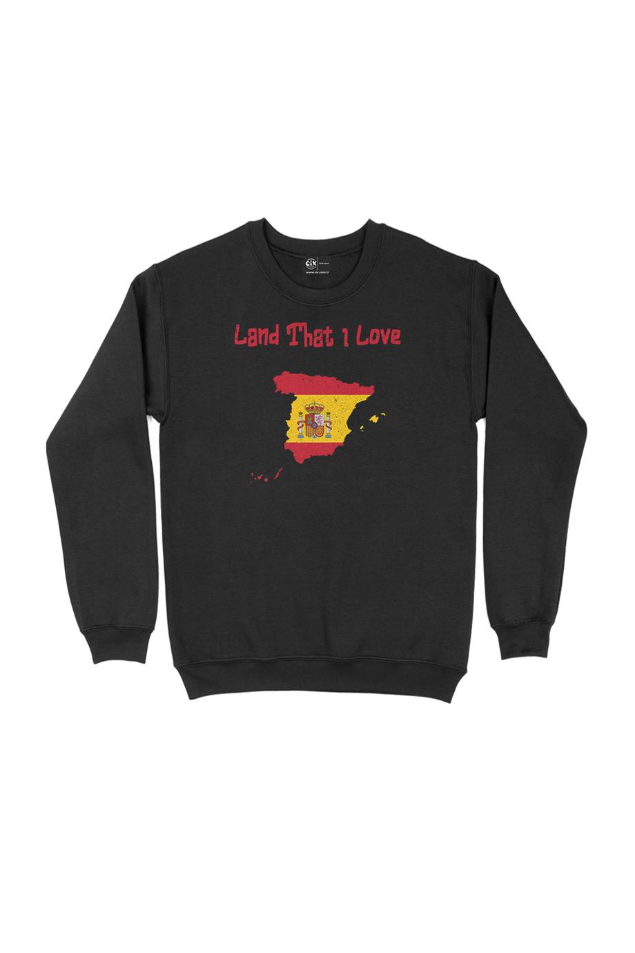 Land That I Love İspanya Sweatshirt Land That I Love İspanya Sweatshirt - Ücretsiz Kargo
