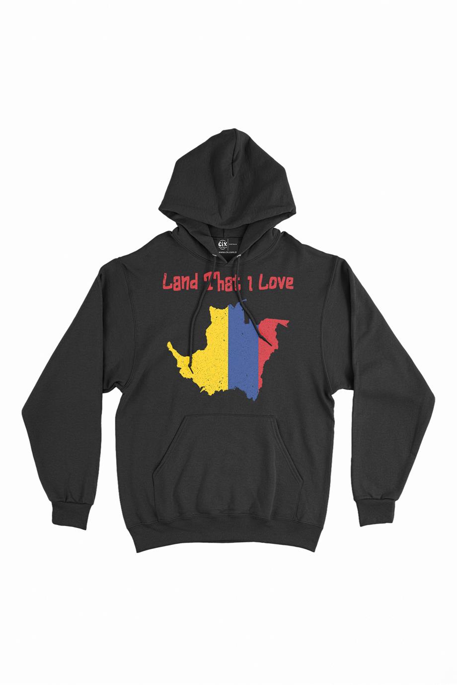 Land That I Love Kolombiya Kapşonlu Sweatshirt Hoodie Land That I Love Kolombiya Kapşonlu Sweatshirt Hoodie - Ücretsiz Kargo
