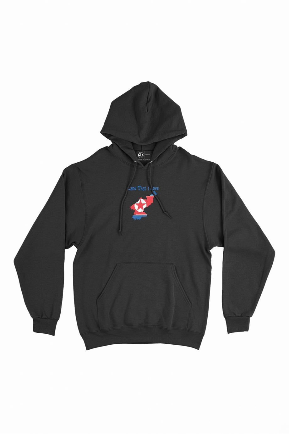 Land That I Love Kuzey Kore Minimal Kapşonlu Sweatshirt Hoodie Land That I Love Kuzey Kore Minimal Kapşonlu Sweatshirt Hoodie - Ücretsiz Kargo