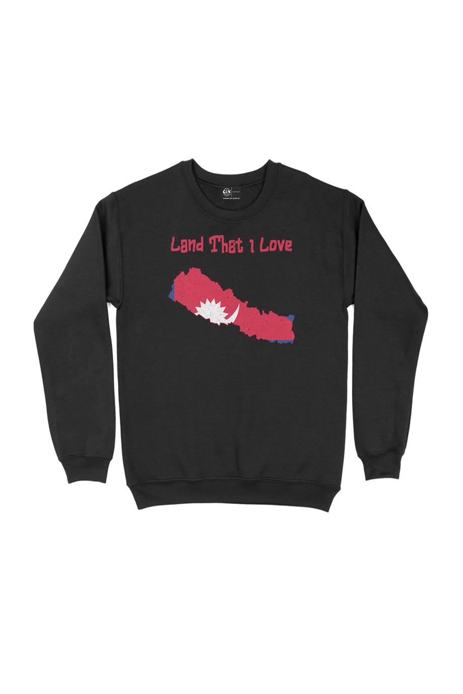 Land That I Love Nepal Sweatshirt Land That I Love Nepal Sweatshirt - Ücretsiz Kargo