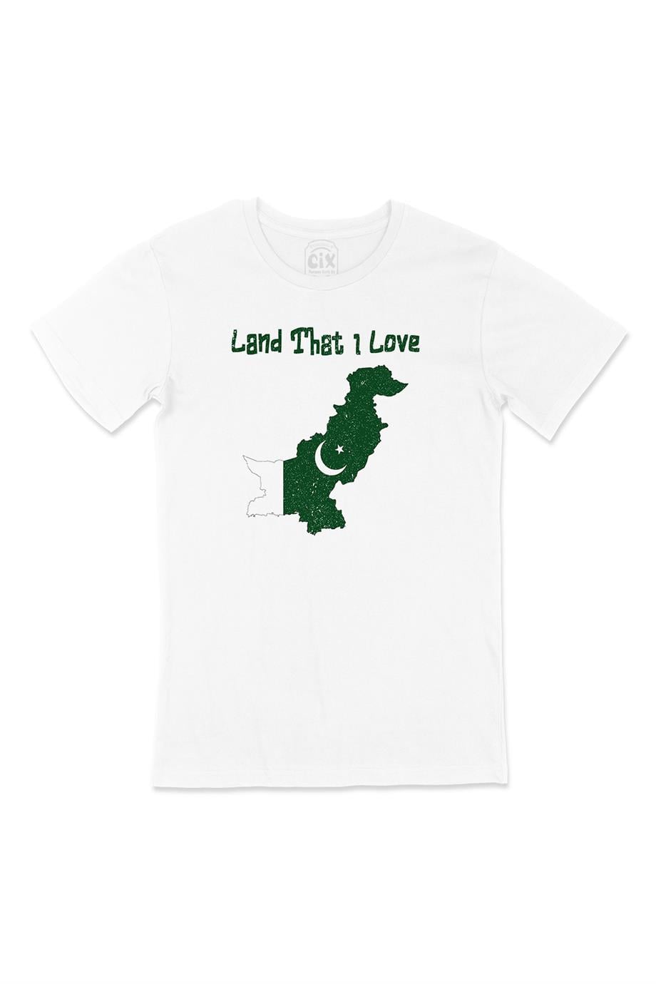 Land That I Love Pakistan Beyaz Tişört