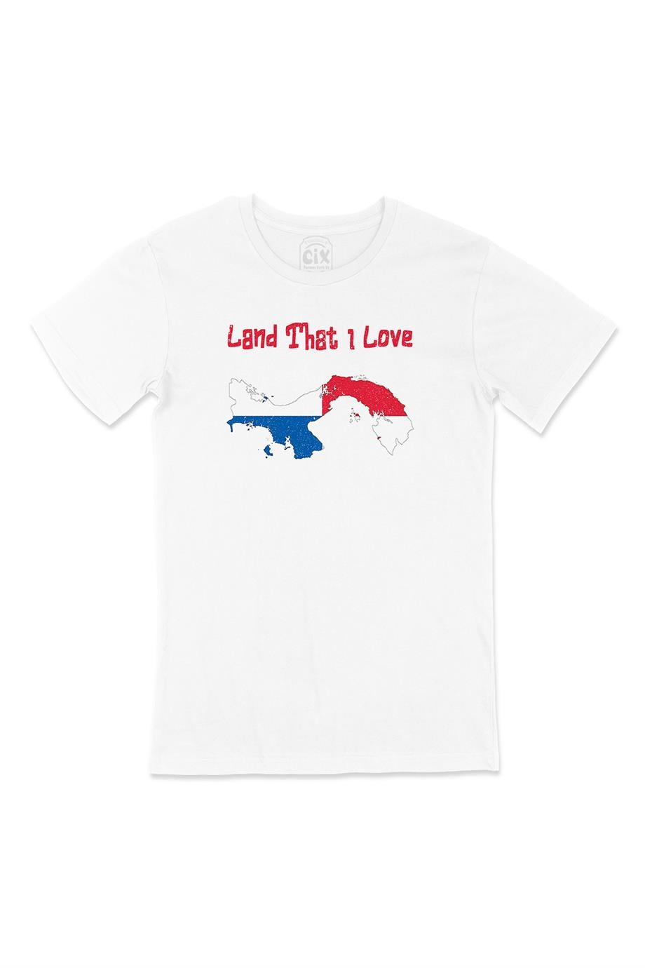 Land That I Love Panama Beyaz Tişört