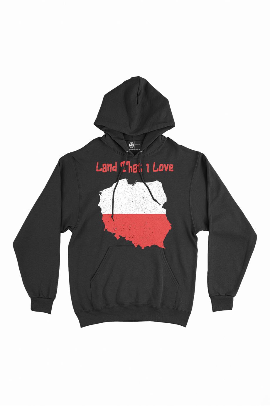 Land That I Love Polonya Kapşonlu Sweatshirt Hoodie Land That I Love Polonya Kapşonlu Sweatshirt Hoodie - Ücretsiz Kargo