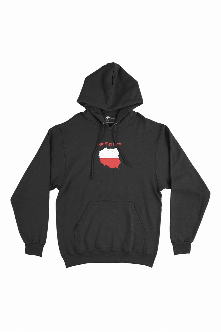 Land That I Love Polonya Minimal Kapşonlu Sweatshirt Hoodie Land That I Love Polonya Minimal Kapşonlu Sweatshirt Hoodie - Ücretsiz Kargo