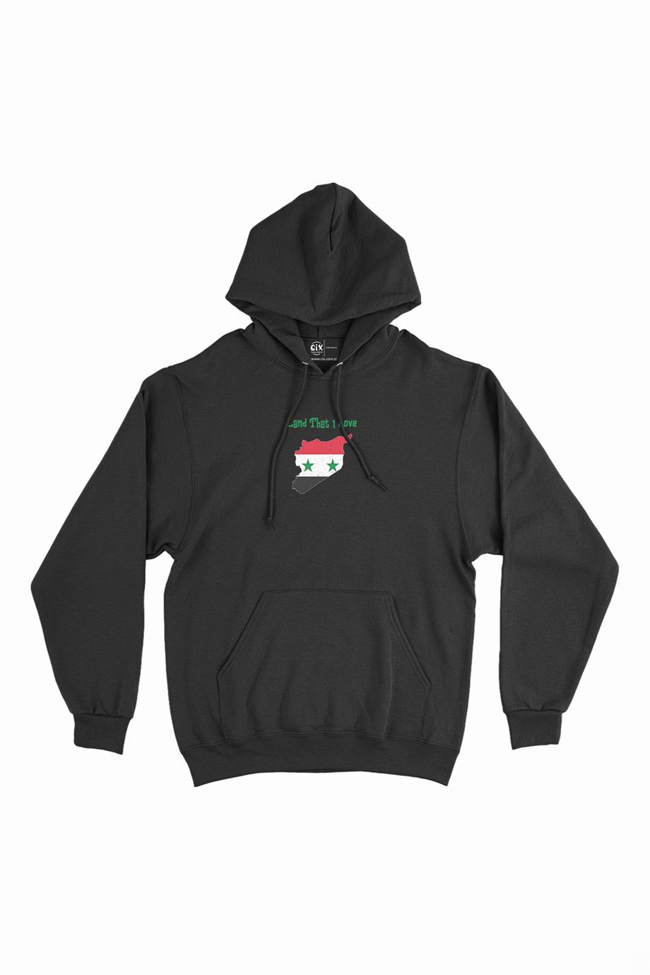 Land That I Love Suriye Minimal Kapşonlu Sweatshirt Hoodie Land That I Love Suriye Minimal Kapşonlu Sweatshirt Hoodie - Ücretsiz Kargo