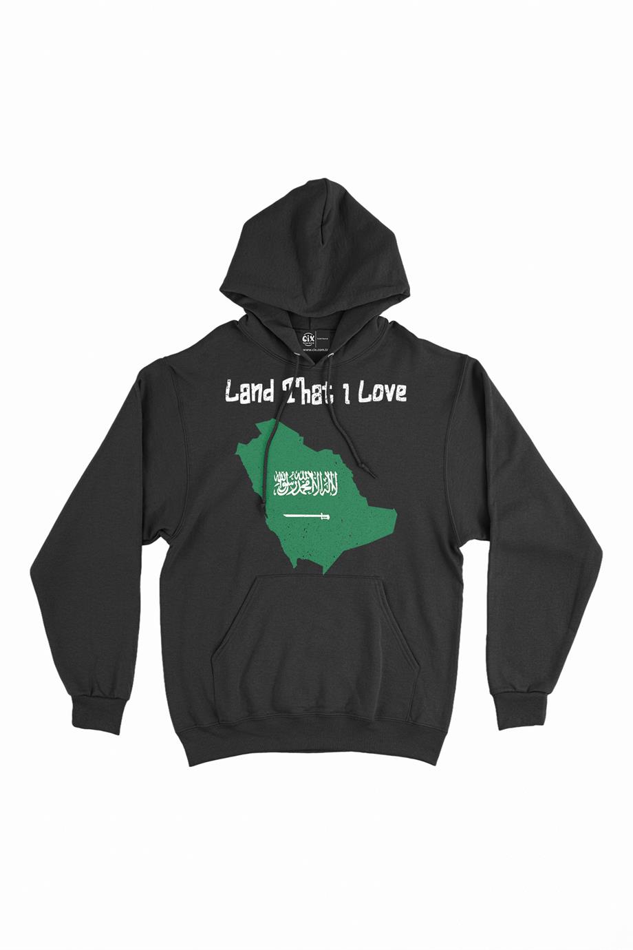 Land That I Love Suudi Kapşonlu Sweatshirt Hoodie Land That I Love Suudi Kapşonlu Sweatshirt Hoodie - Ücretsiz Kargo