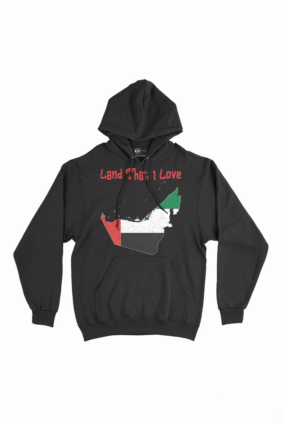 Land That I Love UAE Kapşonlu Sweatshirt Hoodie Land That I Love UAE Kapşonlu Sweatshirt Hoodie - Ücretsiz Kargo