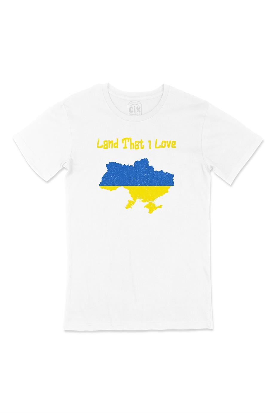 Land That I Love Ukrayna Beyaz Tişört