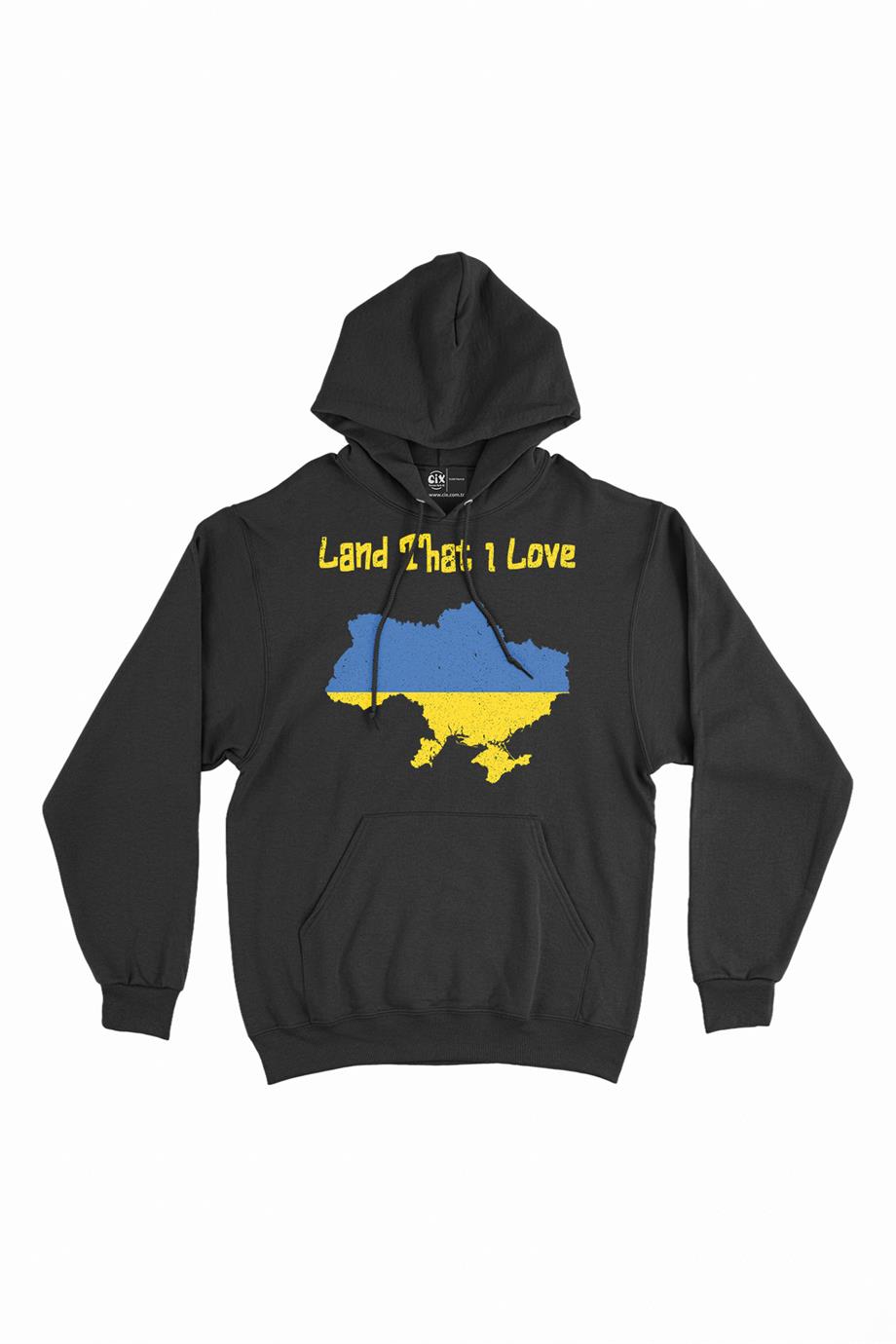 Land That I Love Ukrayna Kapşonlu Sweatshirt Hoodie Land That I Love Ukrayna Kapşonlu Sweatshirt Hoodie - Ücretsiz Kargo