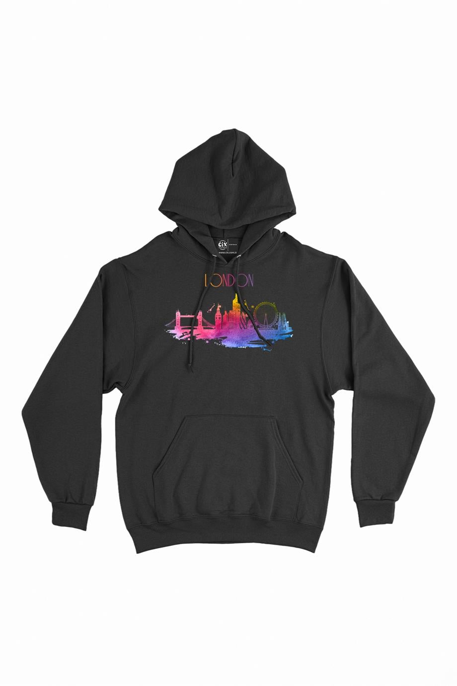 London Londra Renkli Kapşonlu Sweatshirt Hoodie London Londra Renkli Kapşonlu Sweatshirt Hoodie - Ücretsiz Kargo