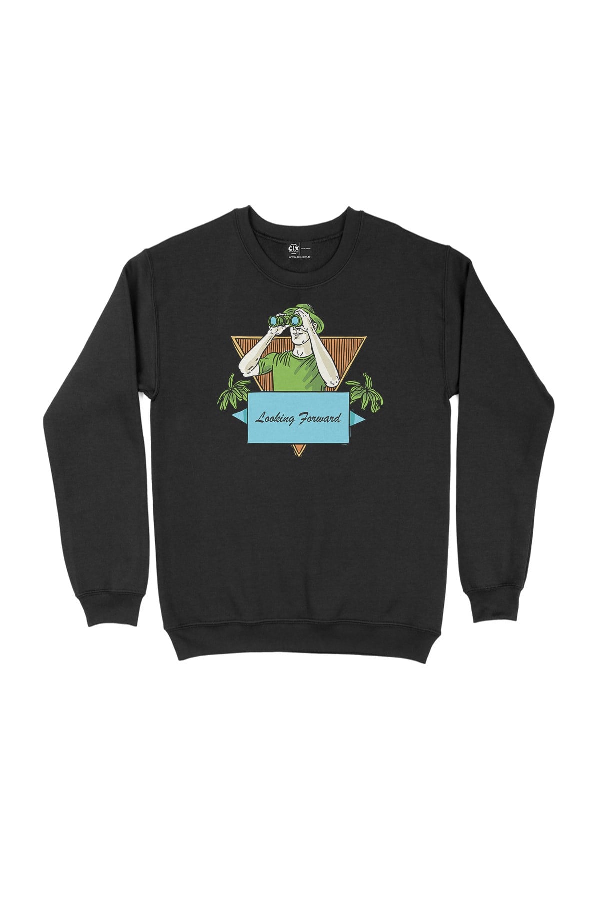 Looking Forward Siyah Sweatshirt