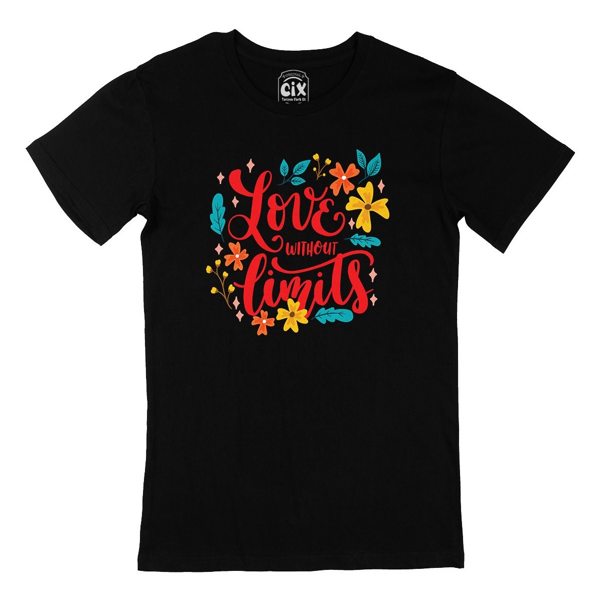 Love Without Limits Siyah Tişört