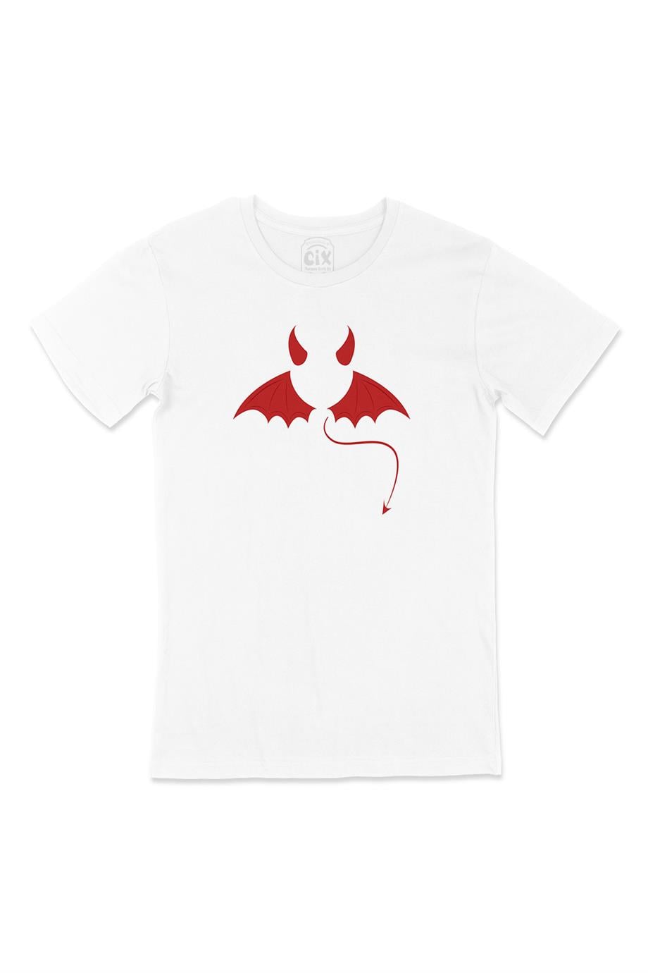 Lucifer Logosu Beyaz Tişört
