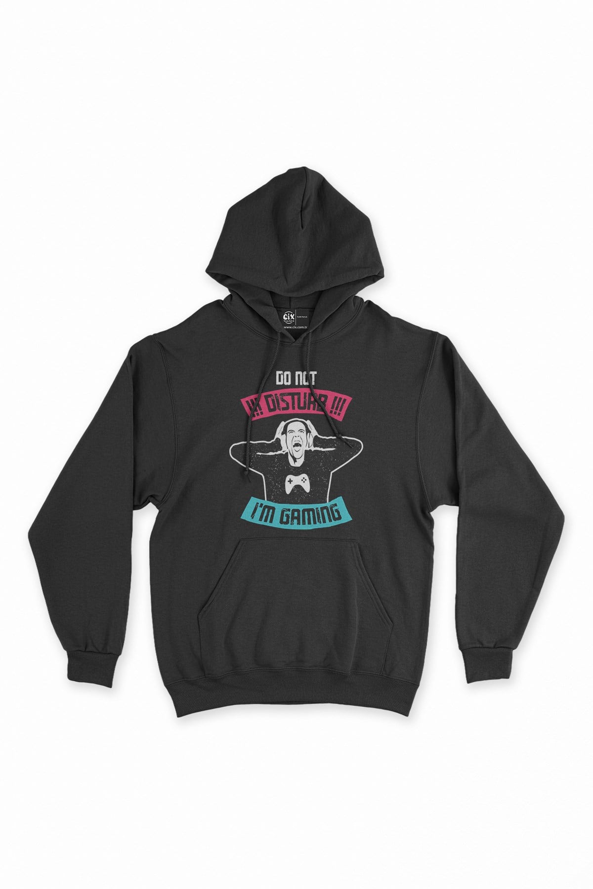 Mavi Do Not Distrub Siyah Kapşonlu Sweatshirt Hoodie