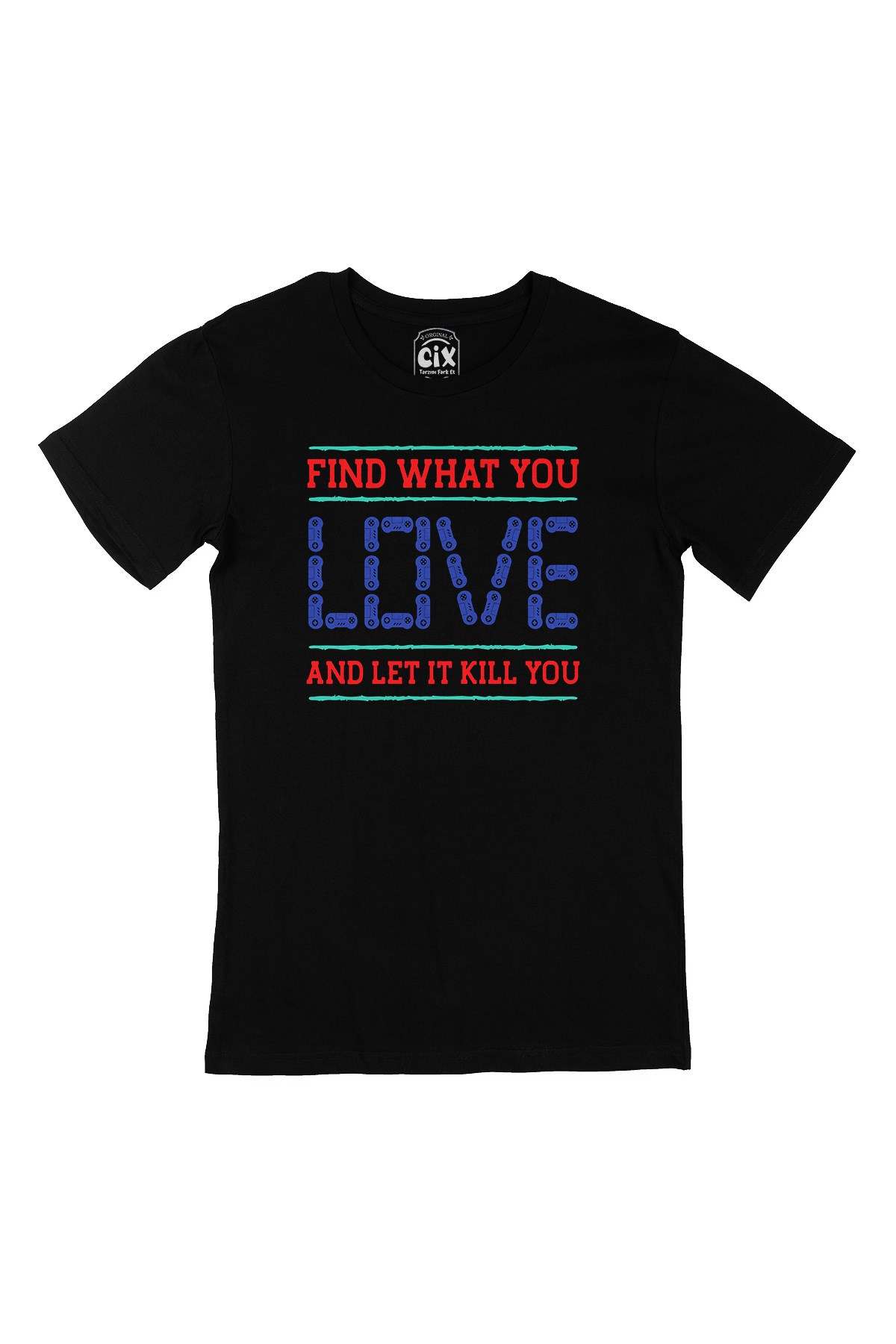 Mavi Find What You Love Siyah Tişört