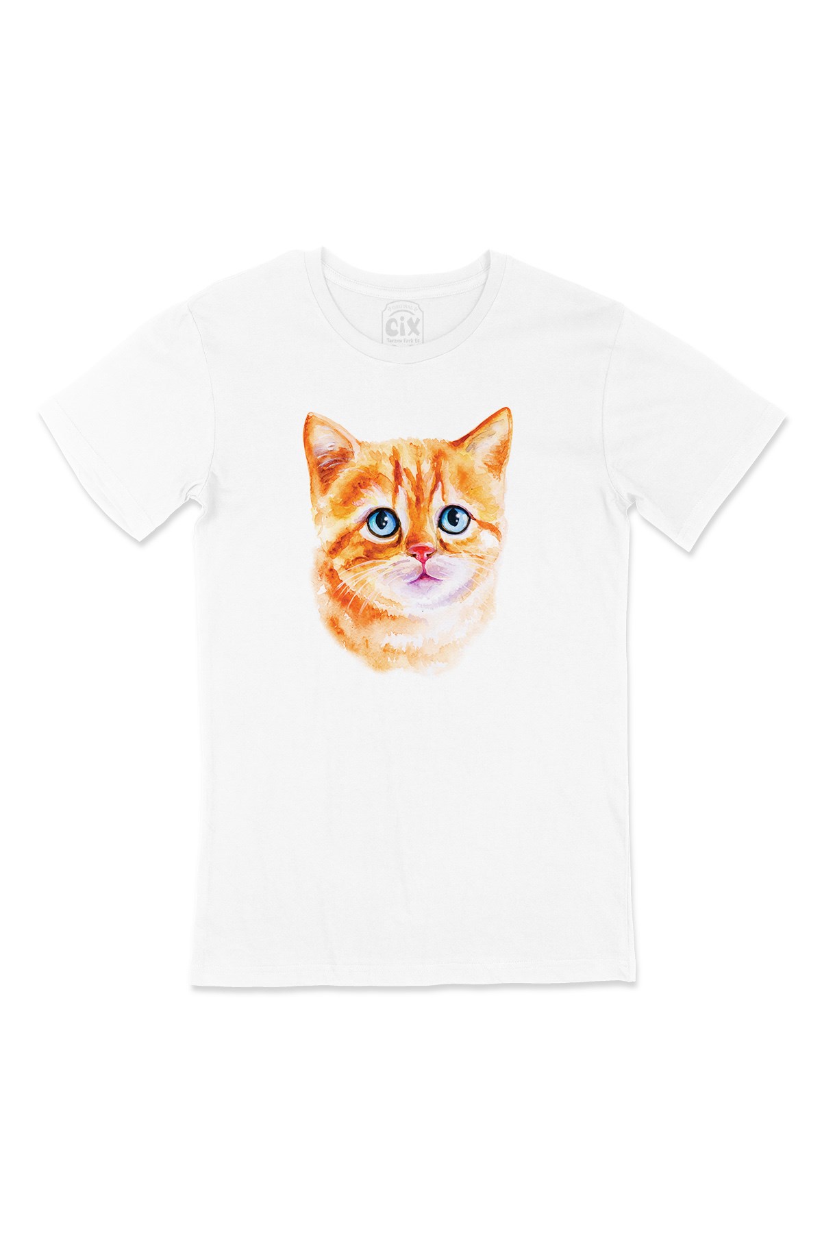Mavi Gözlü Kedi Tişört