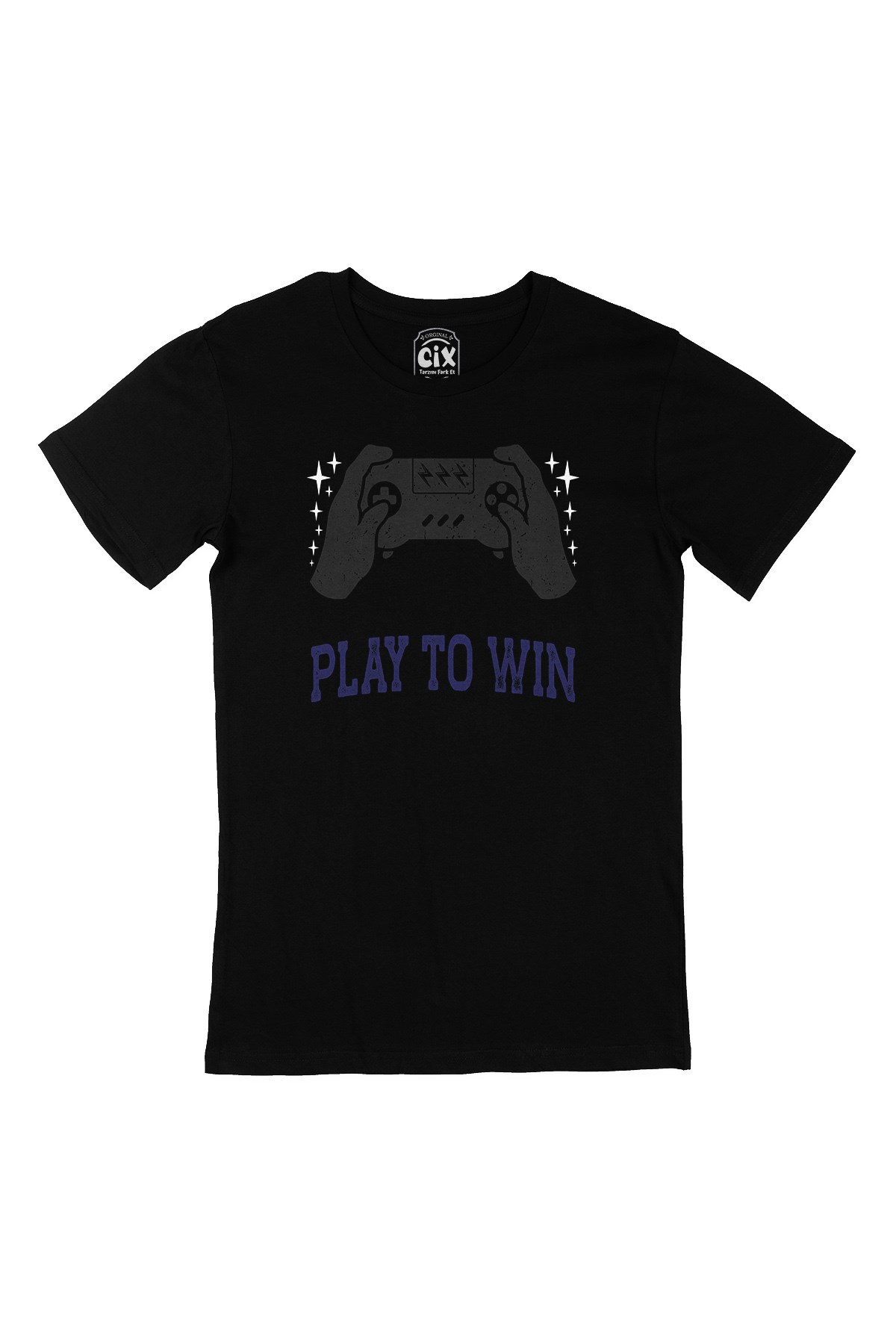 Mavi Play To Win Siyah Tişört
