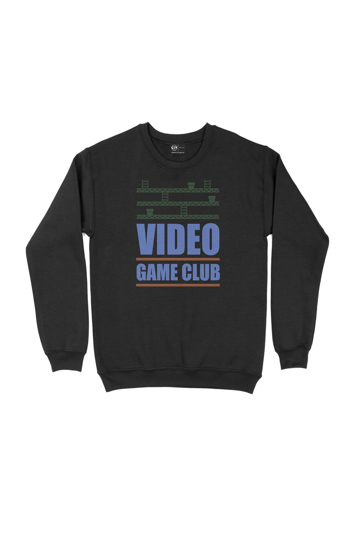 Mavi Video Game Club Siyah Sweatshirt