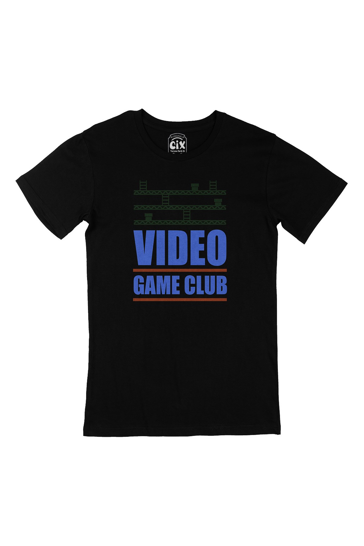 Mavi Video Game Club Siyah Tişört