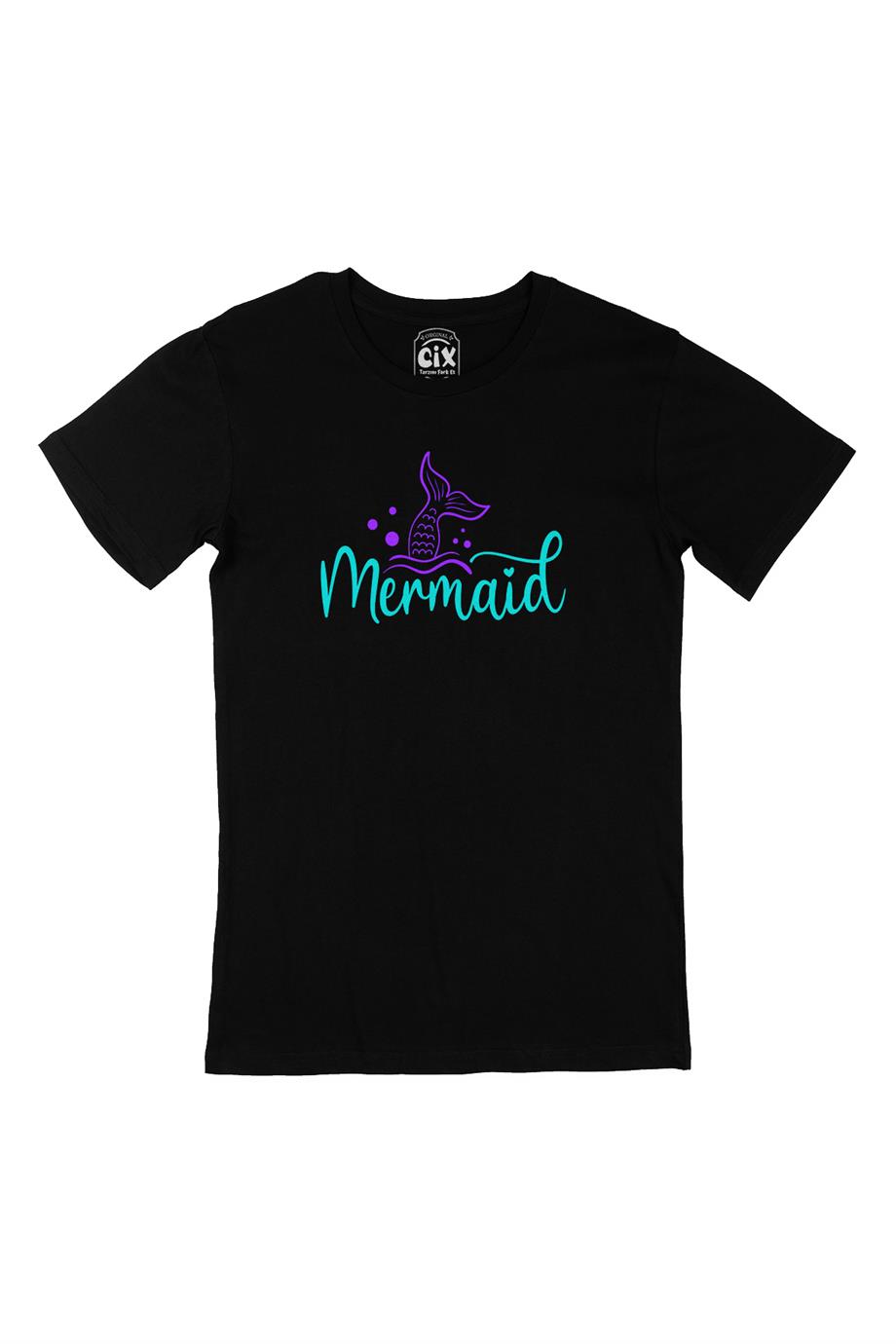 Mermaid Siyah Tişört