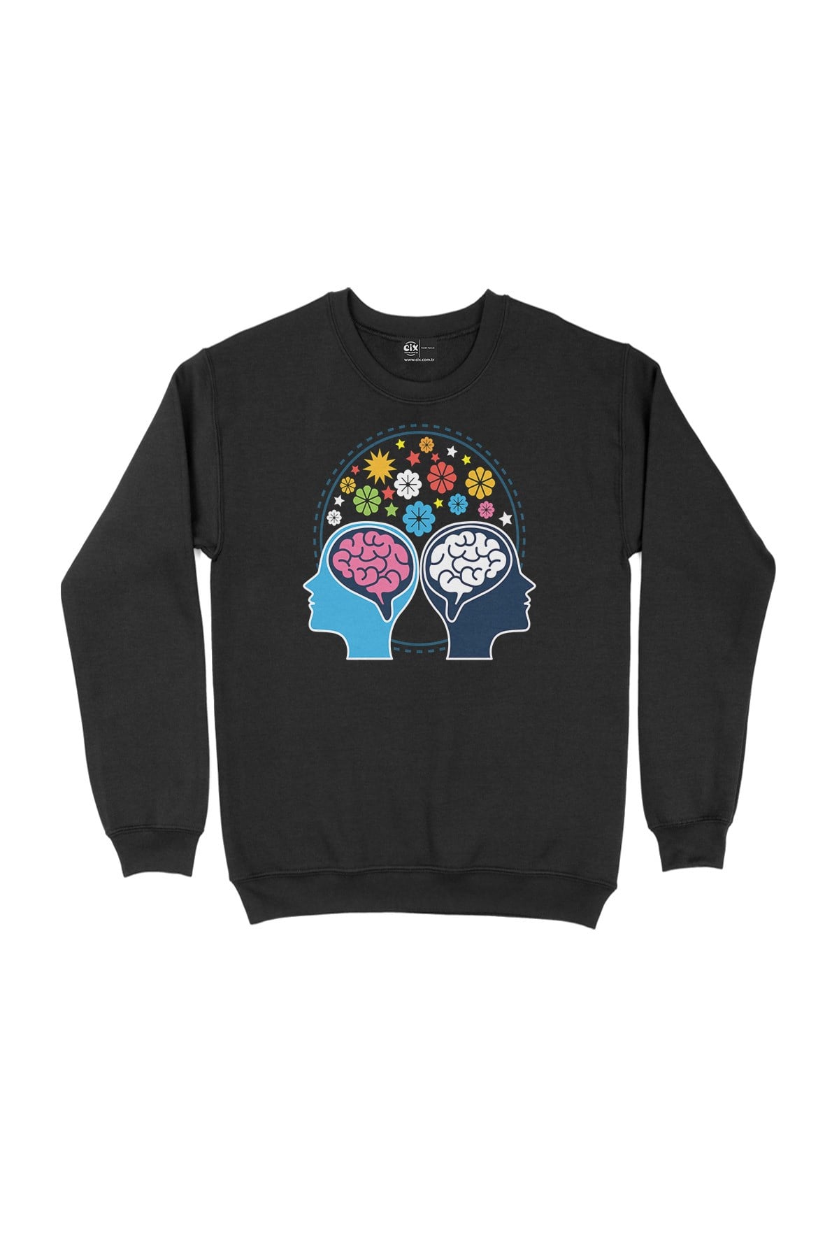 Mindful Düşünce Siyah Sweatshirt