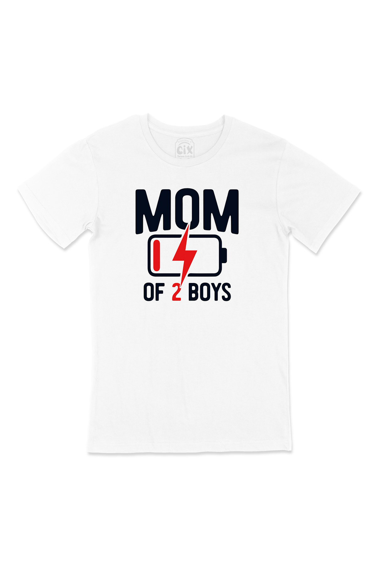 Mom Of 2 Boys Erkek Annesi Tişört