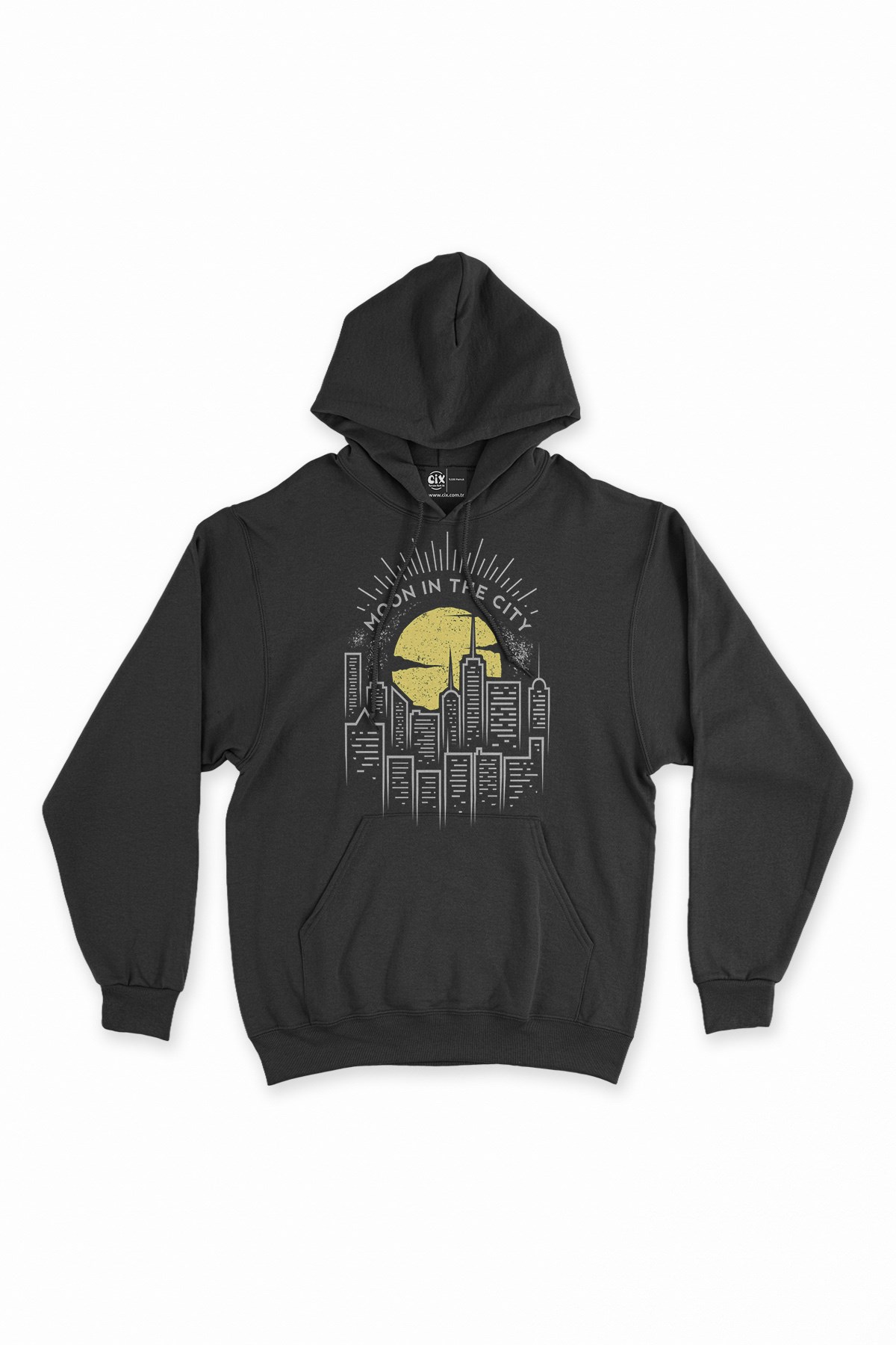 Moon In The City Kapşonlu Sweatshirt Hoodie