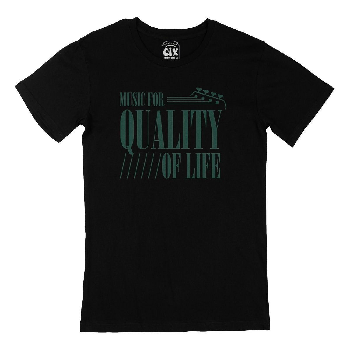 Music For Quality OF Life Siyah Tişört