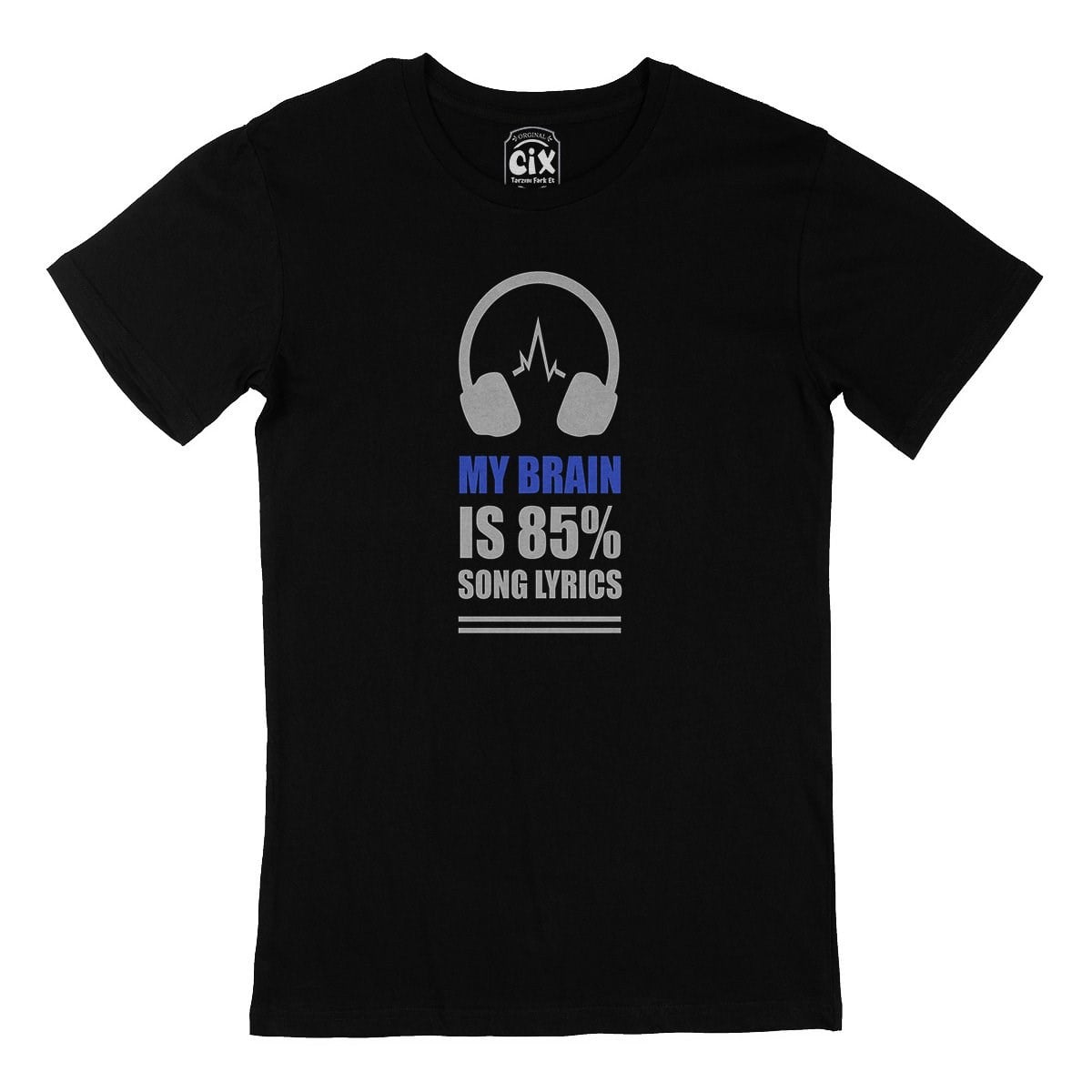 My Brain Is 80 Song Lyrics Siyah Tişört