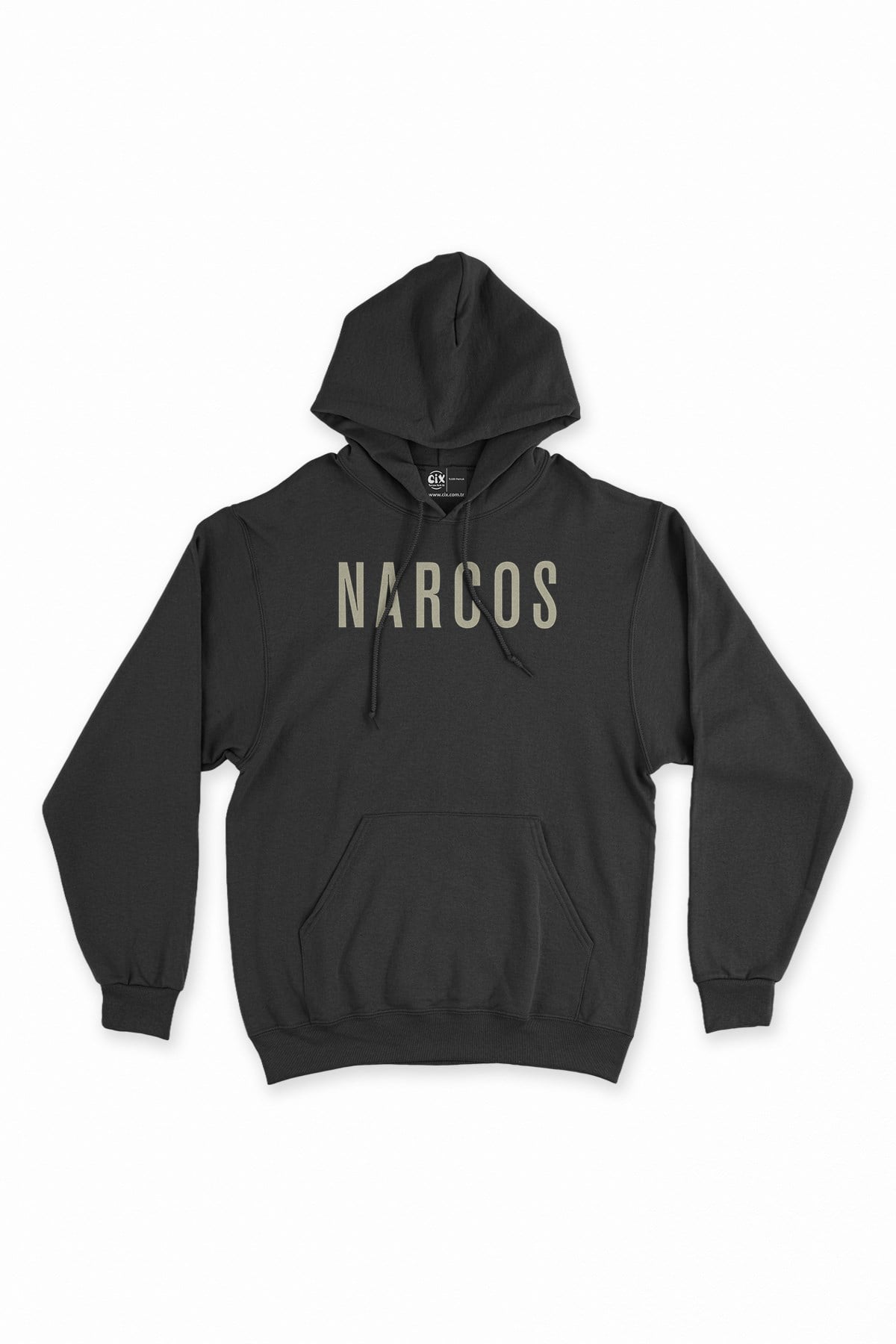 Narcos Orijinal Siyah Kapşonlu Sweatshirt Hoodie