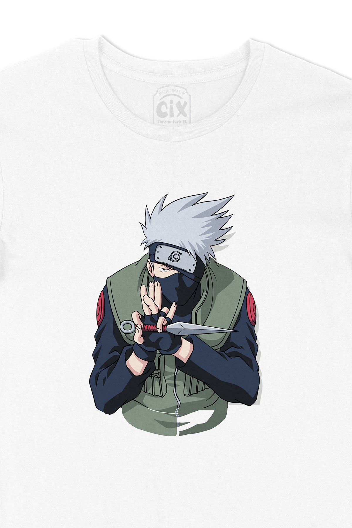 Cix Naruto Kakashi Hatake Tişört - Ücretsiz Kargo