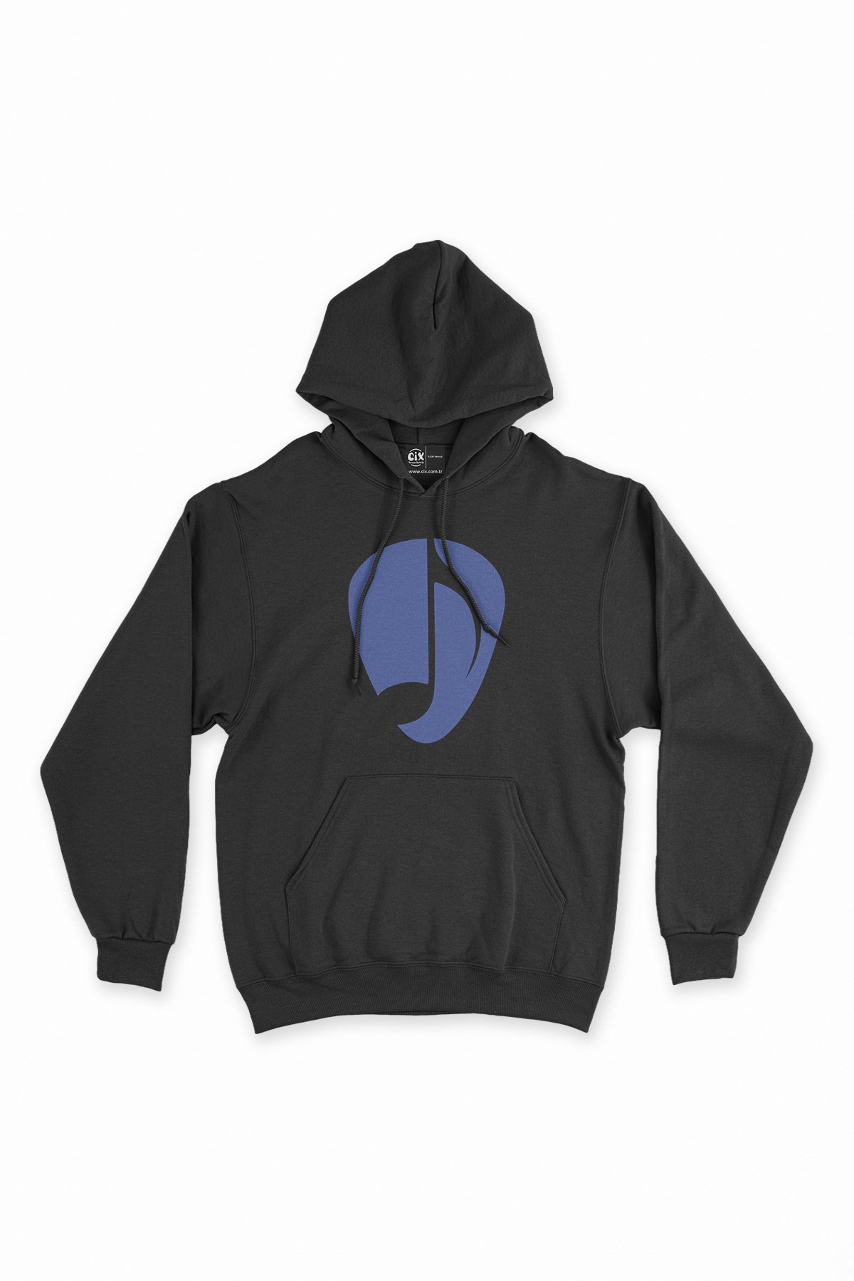 Nota Siyah Kapşonlu Sweatshirt Hoodie