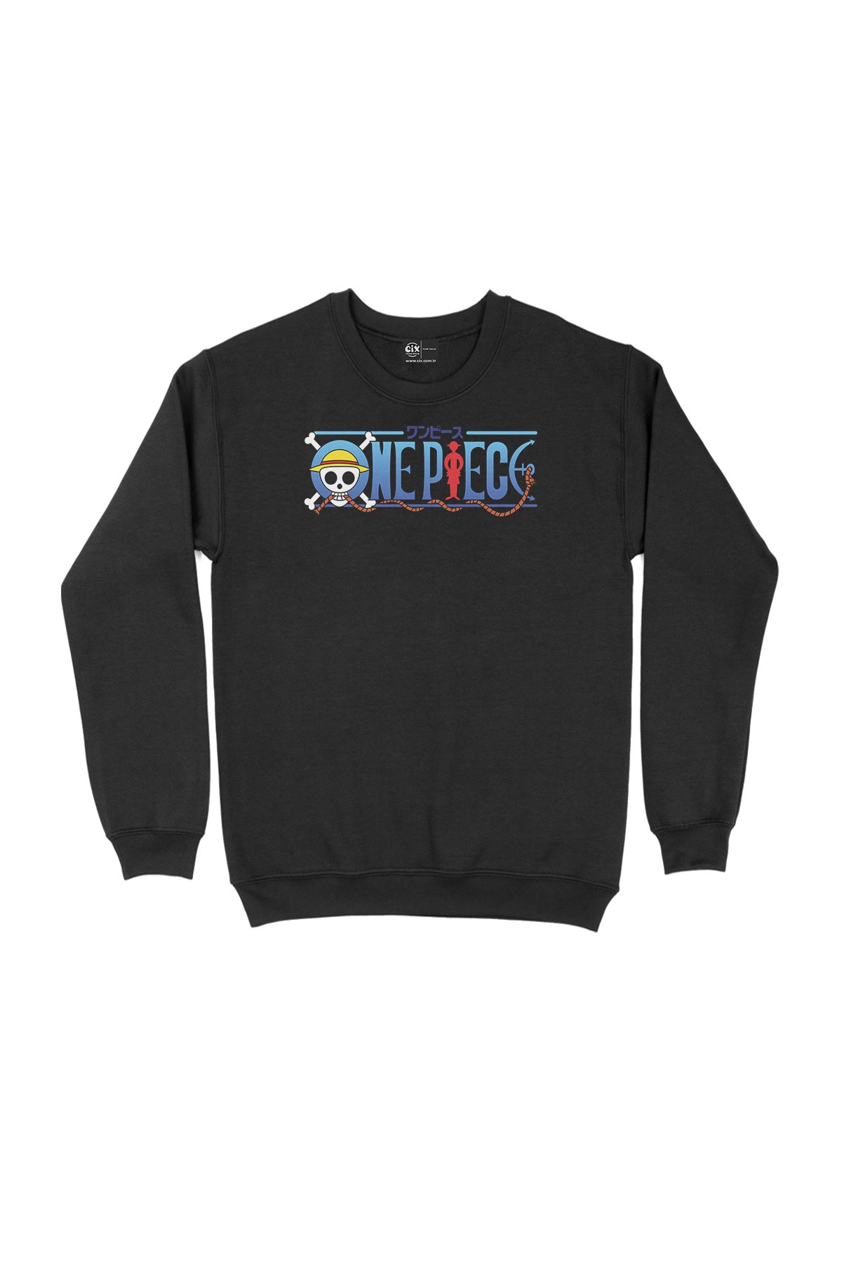 One Piece Siyah Sweatshirt