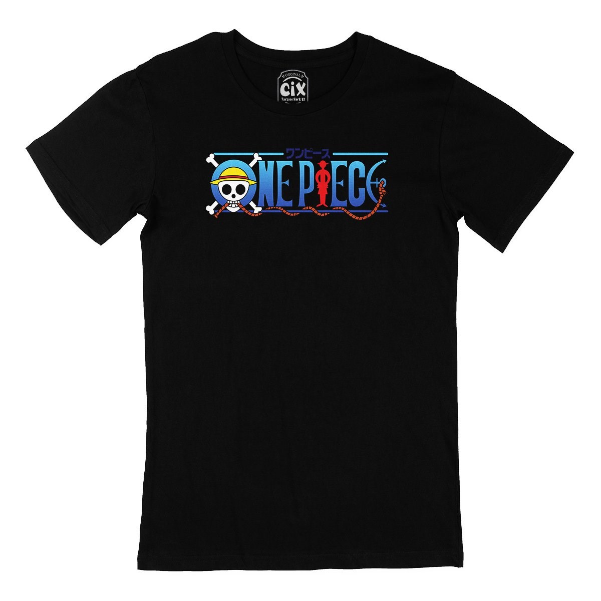 One Piece Siyah Tişört