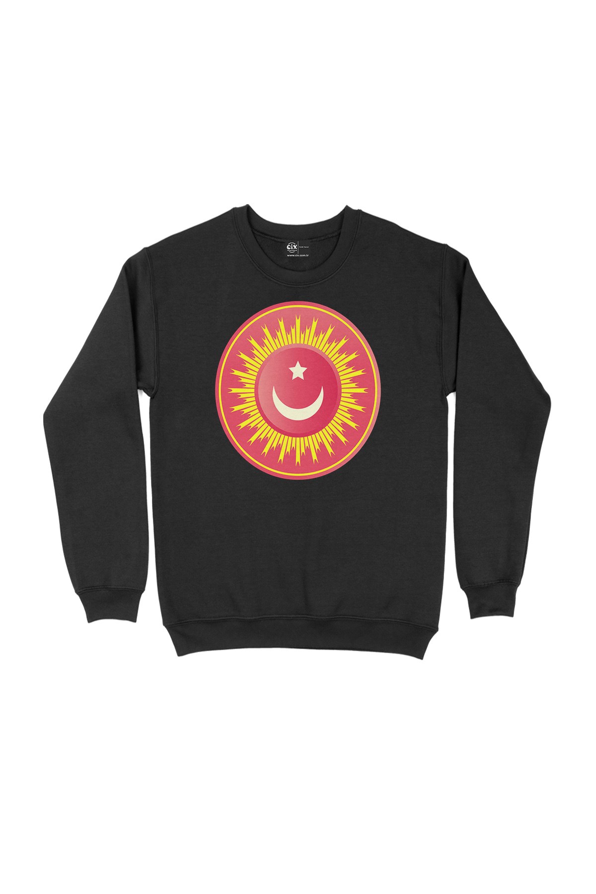 Osmanlı Yıldızı Siyah Sweatshirt