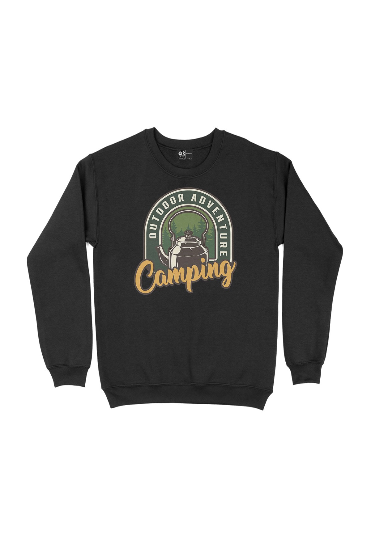 Outdoor Adventure Siyah Sweatshirt