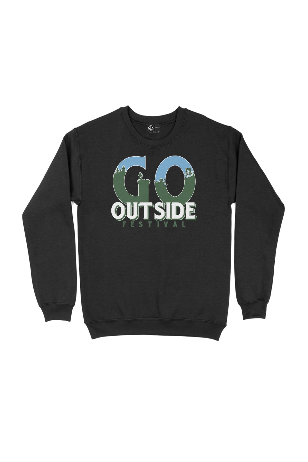 Outside Festival Siyah Sweatshirt
