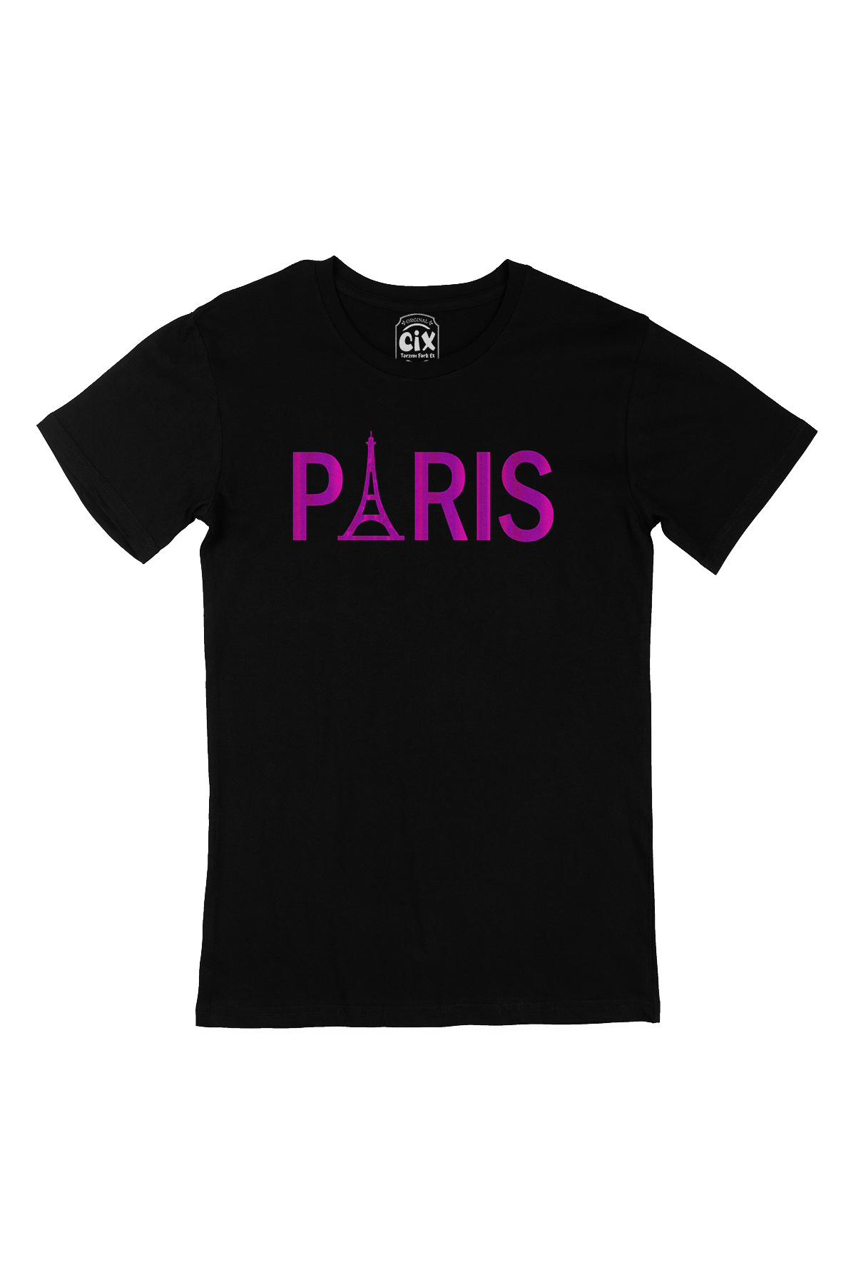 Paris Eyfel Siyah Tişört