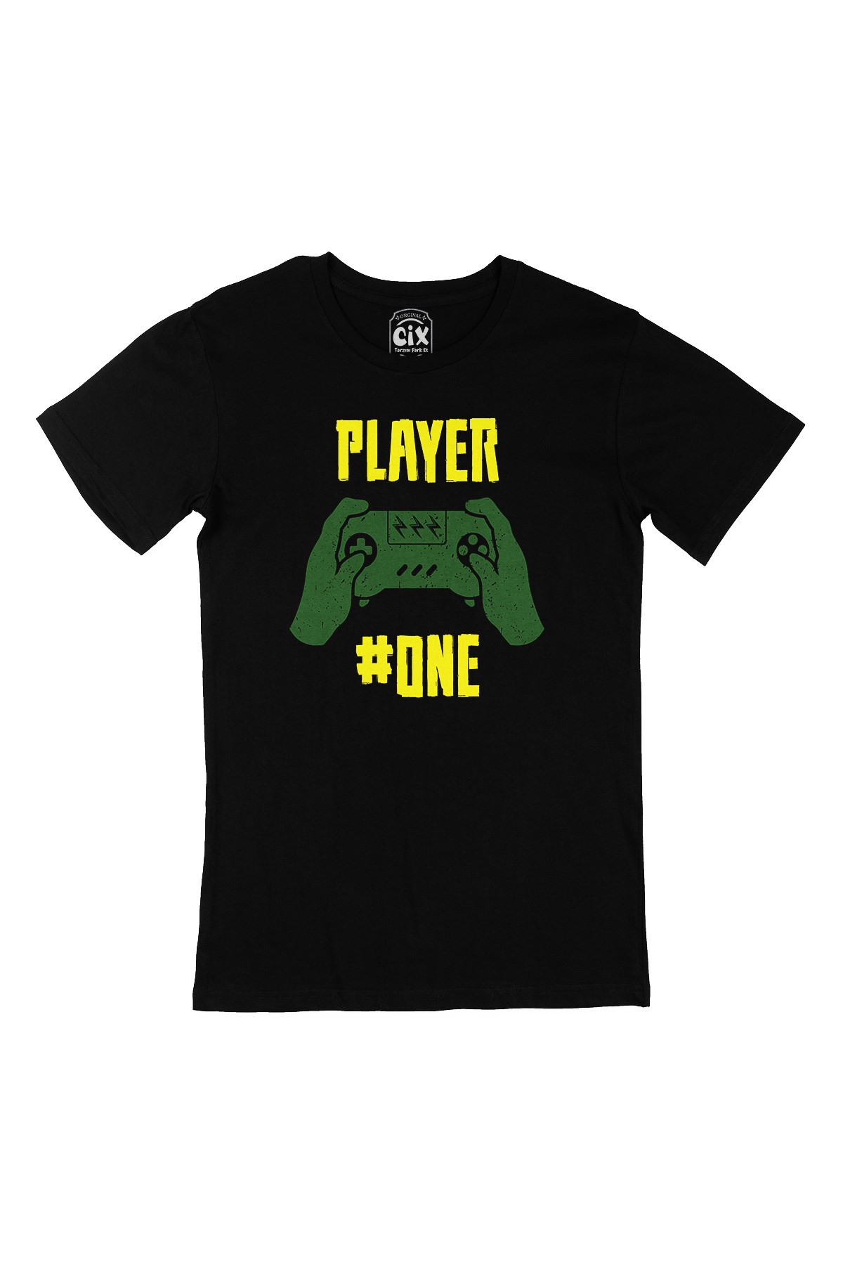 Pembe Player One  Siyah Tişört