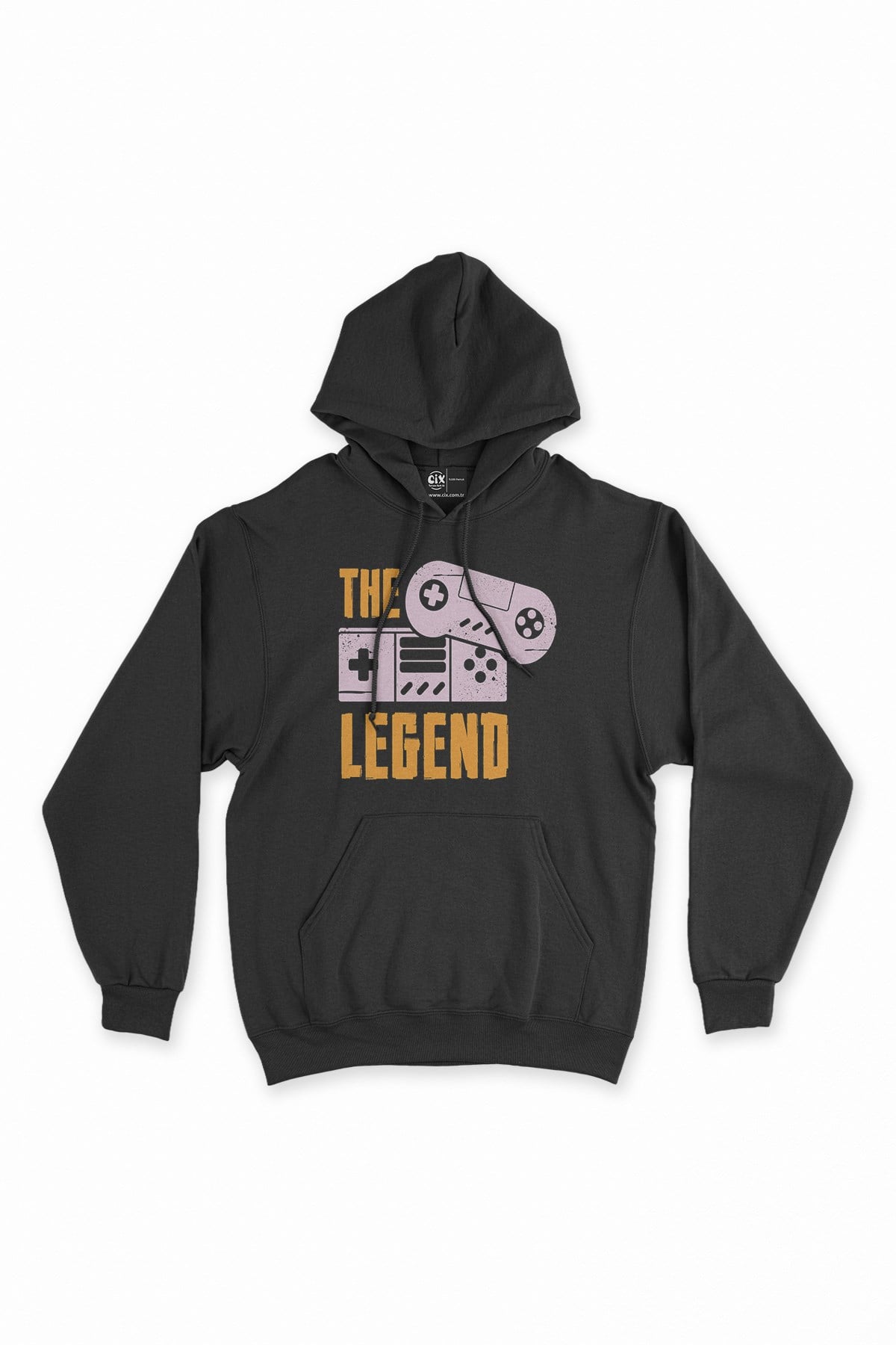 Pembe The Legend Siyah Kapşonlu Sweatshirt Hoodie