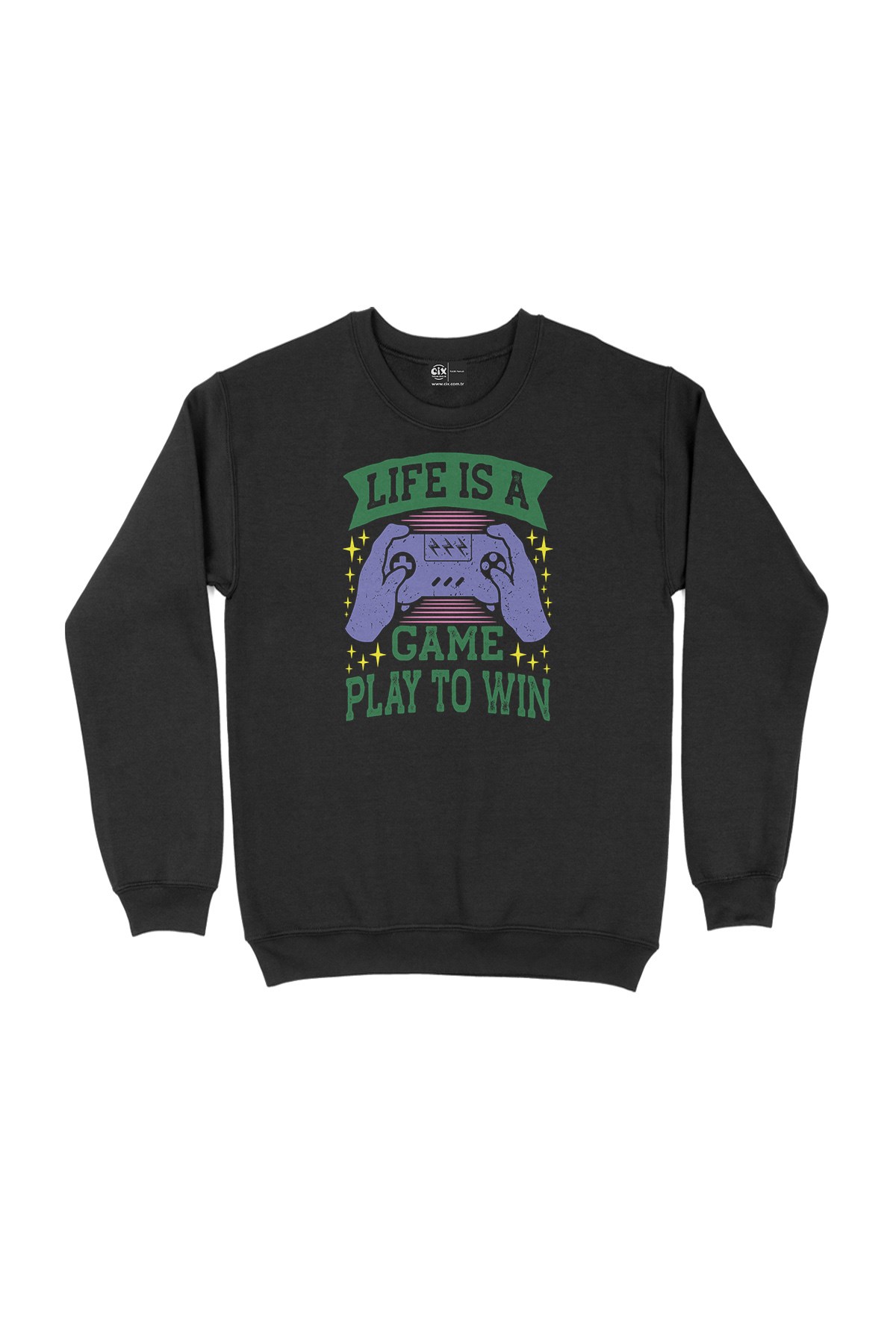 Play To Win Siyah Sweatshirt