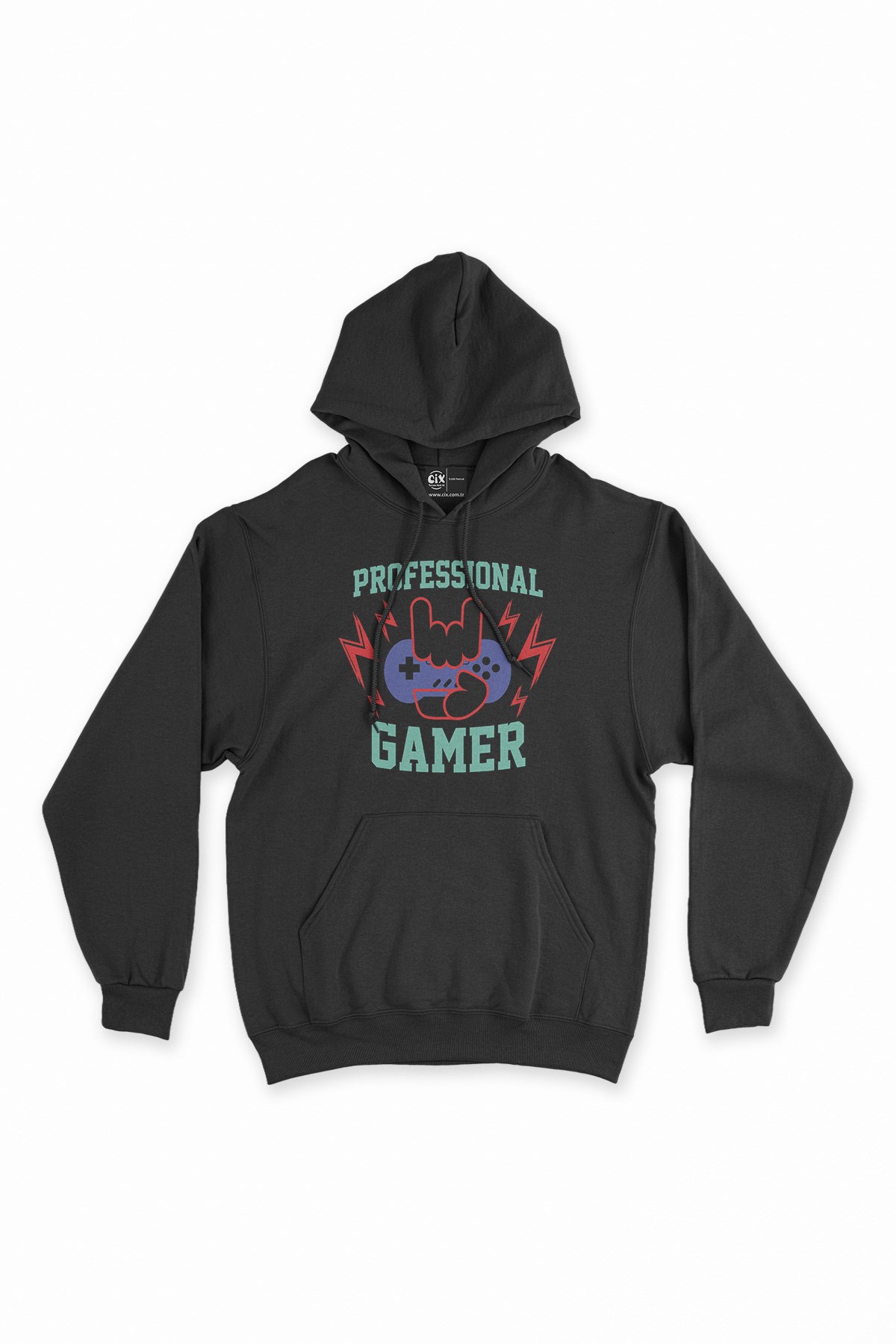 Professional Gamer Siyah Kapşonlu Sweatshirt Hoodie