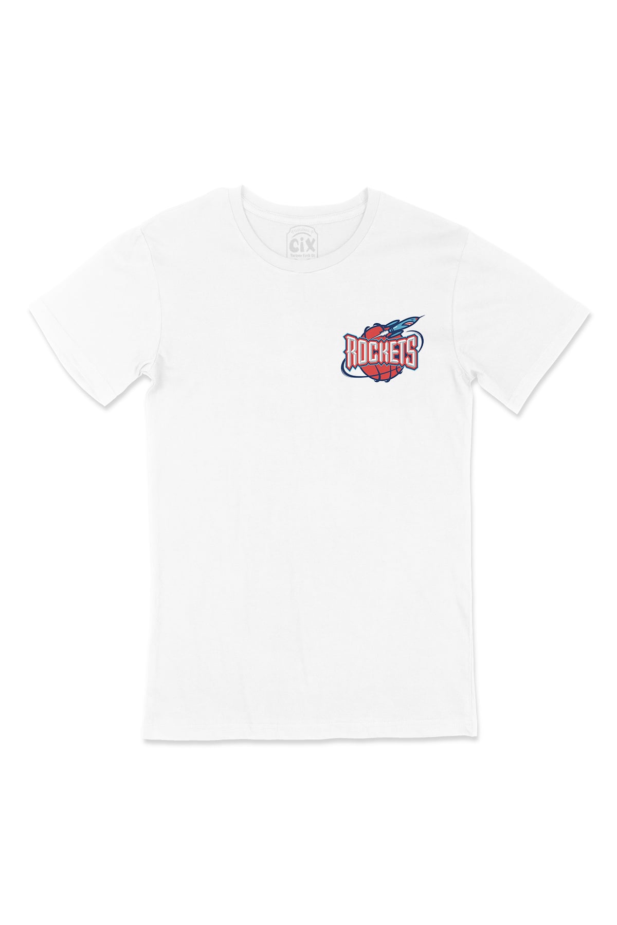 Rockets Cep Logo Tasarımlı Beyaz Tişört