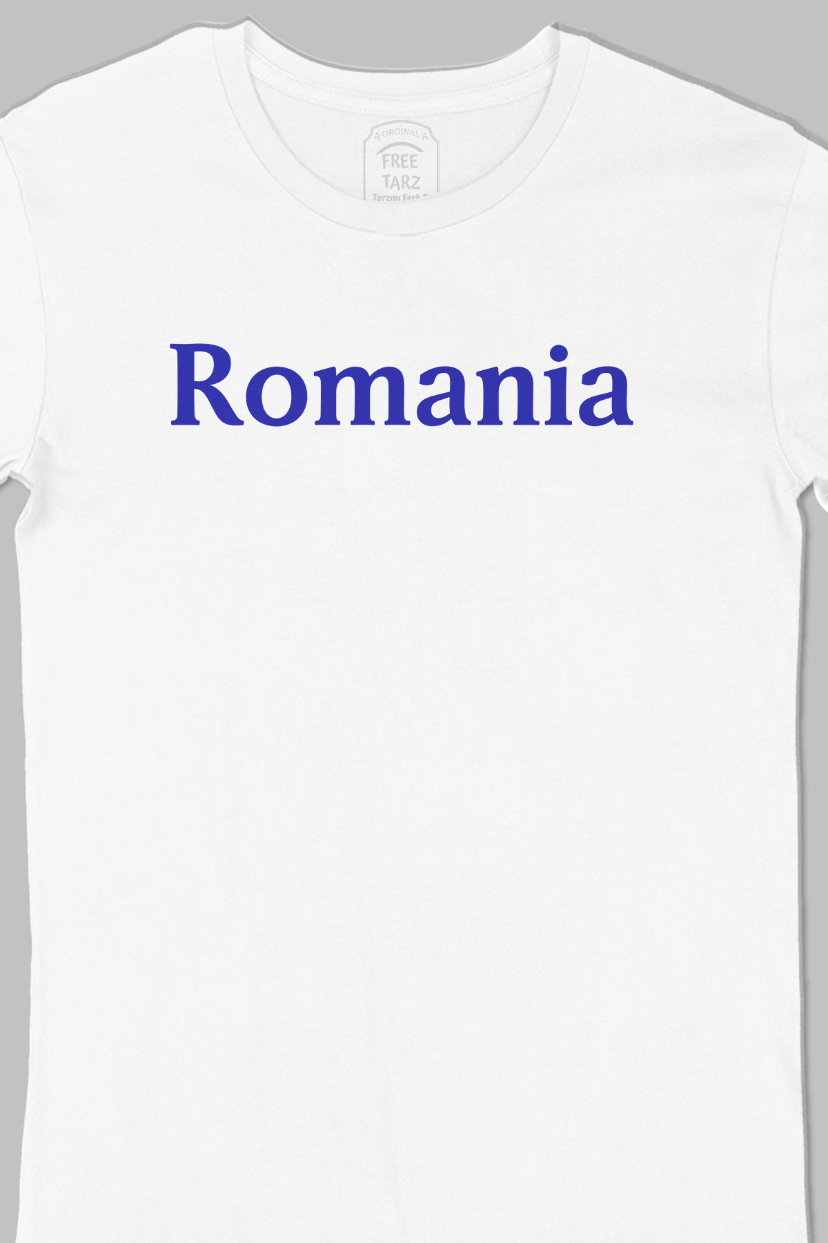 Romanya Romania Büyük Baskılı Beyaz Tişört Romanya Romania Büyük Baskılı Beyaz Tişört - Ücretsiz Kargo