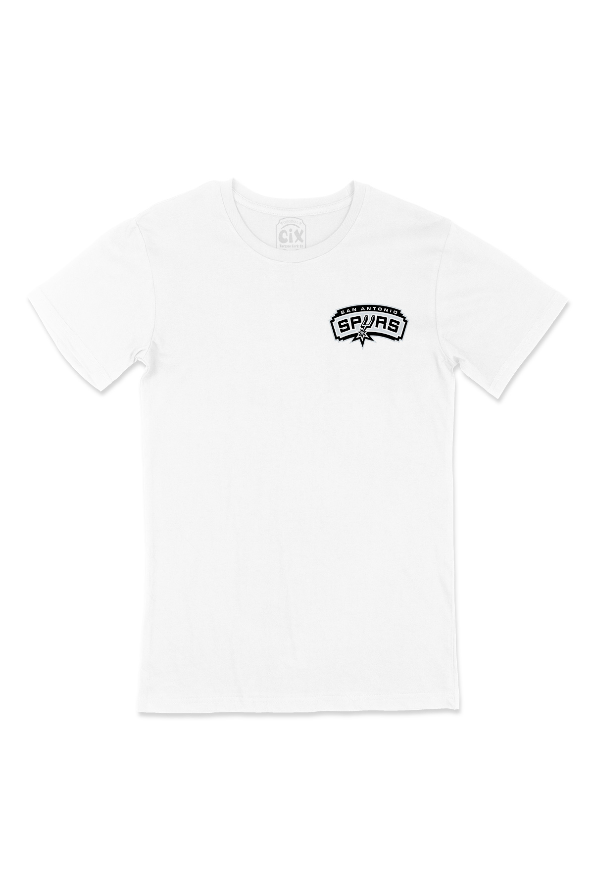 San Antonio Spurs Cep Logo Tasarımlı Beyaz Tişört